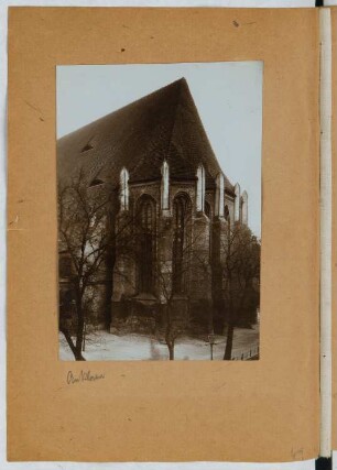 Nikolaikirche, Anklam: Choransicht (aus: Skizzen- und Fotoalbum 25)