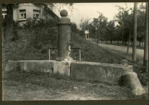 Am Zollhaus. Laufbrunnen mit 2 Trögen, Sandstein