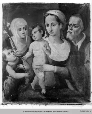 Heilige Familie mit Johannesknaben und heilige Katharina von Siena
