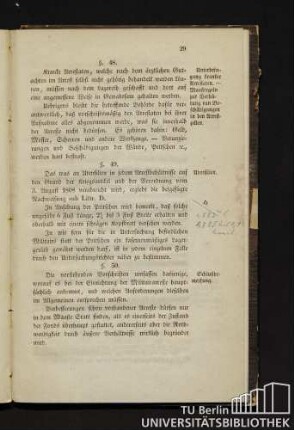 §. 49. Utensilien