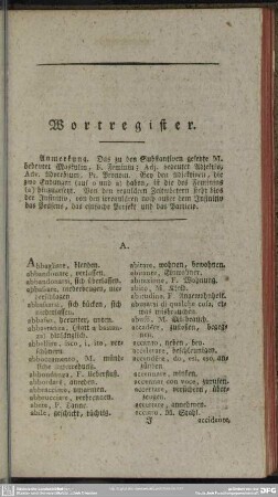 Wortregister