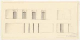Stadttheater, Bremerhaven: Wandelgang: Ansichten 1:20