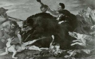 Frans Snyders: Eine Eberjagd, um 1616/17