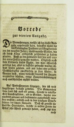 Vorrede zur vierten Ausgabe