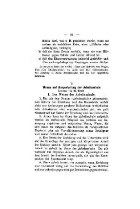 Wesen und Ausgestaltung der Arbeitsschule