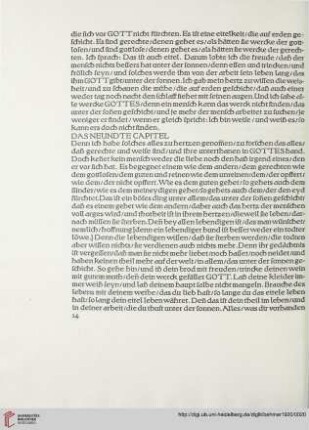 Das neundte Capitel