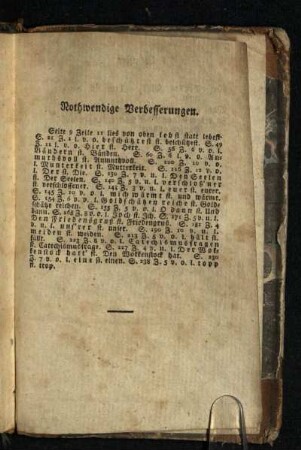 Nothwendige Verbesserungen