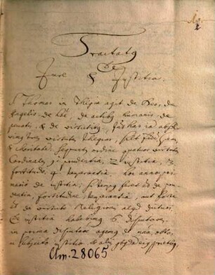 Tractatus de iure et iustitia, scriptus in Dietramszell (?) - BSB Clm 28065