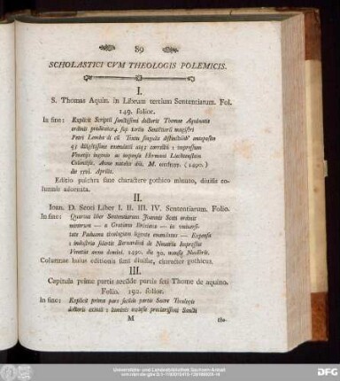 Scholastici Cum Theologis Polemicis.