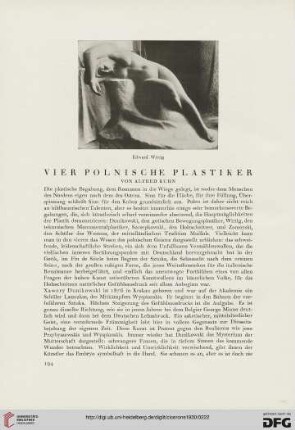 22: Vier polnische Plastiker