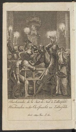 "Bacchanales de la Nuit de Noel à Zellerfelde - Bacchanalien in der Christnacht zu Zellerfelde"