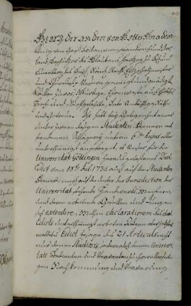 Gültigkeit des Duelledikts auch für Universitätsbedienstete und -verwandte.