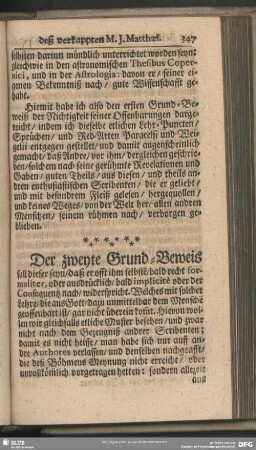 Der zweyte Grund-Beweis ...