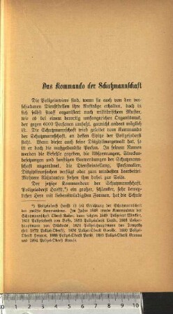 Das Kommando der Schutzmannschaft