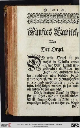 Fuenftes Capitel