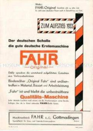 Kundengutachten über Bindemäher