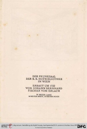 Der Prunksaal der K.K. Hofbibliothek in Wien