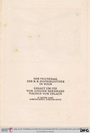 Der Prunksaal der K.K. Hofbibliothek in Wien