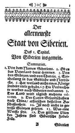 Der allerneueste Staat von Siberien