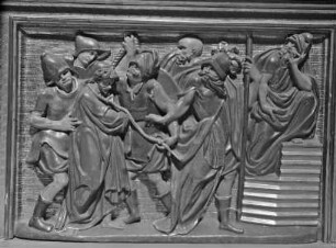 Nebenaltar, Detail: Christus vor Pilatus