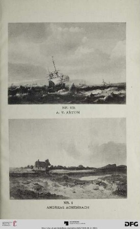 Gemälde alter u. moderner Meister (Nr. 1-308)