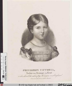 Bildnis Victoria (Alexandrina), Königin von Großbritannien u. Irland, 1877 Kaiserin von Indien (reg. 1837-1901)