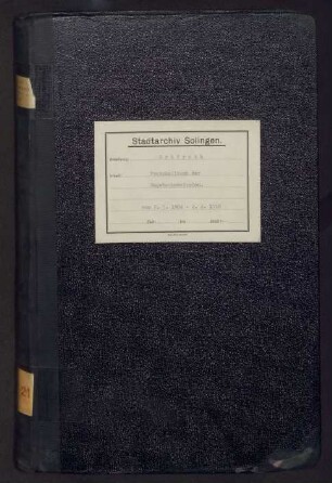 Gräfrath: Wegebaukommission 1904-1918