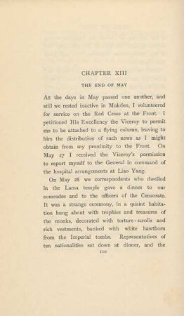 Chapter XIII. The end of May