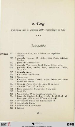 Ostasiatika (Nr. 500-1536)