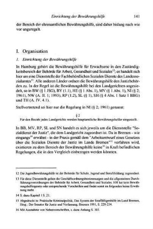 141-161, I. Organisation