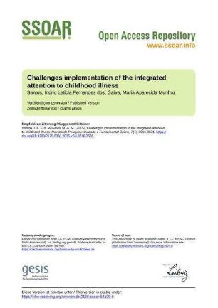 Challenges implementation of the integrated attention to childhood illness