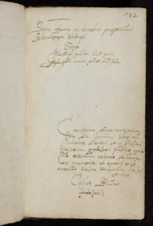 162r, Blume, Caius