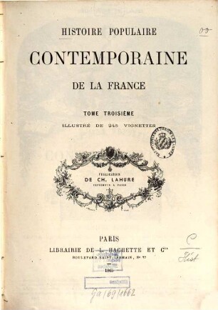Histoire populaire contemporaine de la France, 3