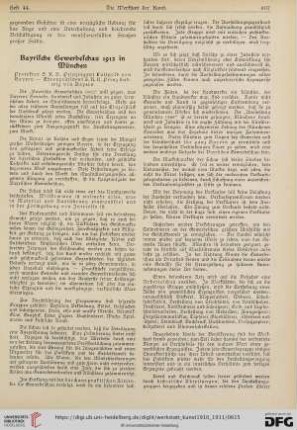 Bayrische Gewerbeschau 1912 in München
