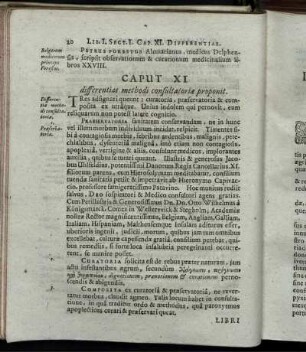 Caput XI differentias methodi consultatoriae proponit