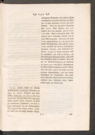 §. 43. Zudem wurde die Reichspfandschaftliche Landvogtey Schwaben ...