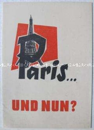 Anonyme Propagandaschrift aus der DDR für die Bevölkerung der Bundesrepublik zu den Ergebnissen des Pariser Gipfeltreffens 1960