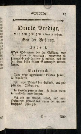 68-78, Vorspruch. - Zweyter Theil.