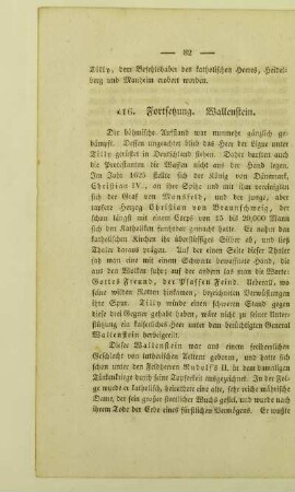 16. Fortsetzung. Wallenstein