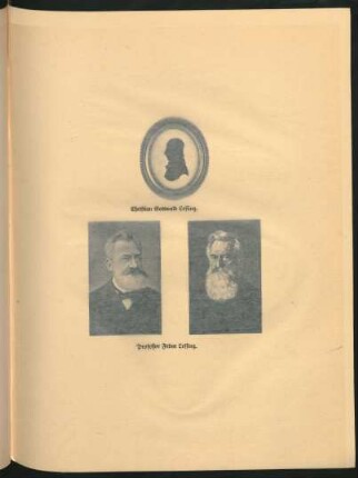 Christian Gottwald Lessing. Professor Fedor Lessing