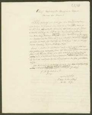 Brief von Carl Friedrich Philipp von Martius an Regensburgische Botanische Gesellschaft, geschrieben von August Emanuel Fürnrohr
