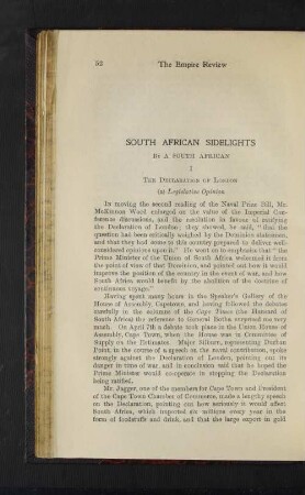 South African Sidelights.