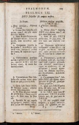 Psalmus LXI. Deo subjecta sit anima nostra. - Psalmus LXXVII. Psalmus iste ea continet[...]