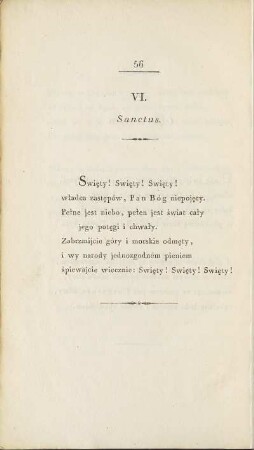 VI. Sanctus