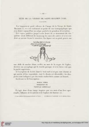 3: Tête de la Vierge de Saint-Maximin (Var)