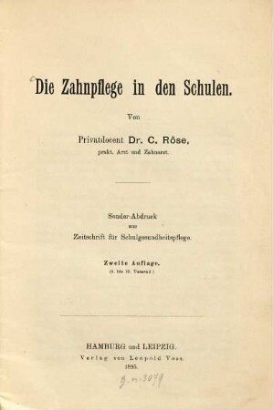 Die Zahnpflege in den Schulen