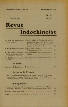 Novembre 1911. No. 11