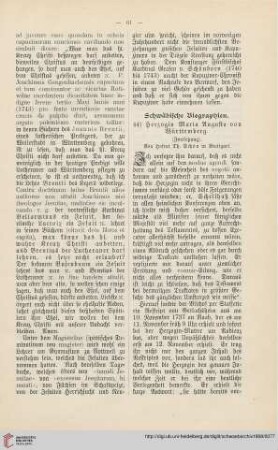 26: Schwäbische Biographien : Herzogin Maria Augusta von Württemberg, [9]