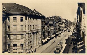 Postkartenalbum mit Motiven von Karlsruhe. "Karlsruhe. Kaiserstraße"