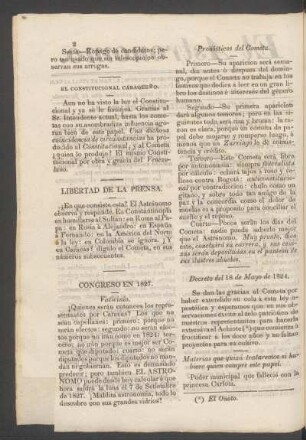 El Constitucional Caraqueño.
